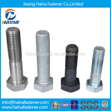 4.8,8.8 grade DIN 933 HDG Stainless steel Hex Bolt and Nut, Hexagon bolt and nut